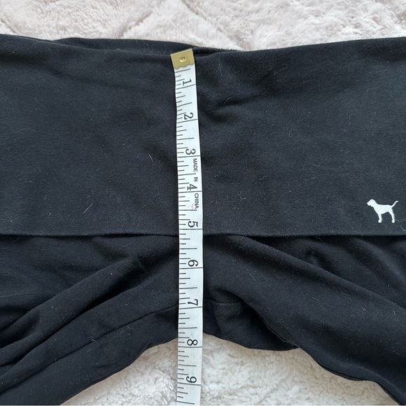 Victoria's Secret PINK | Black Mid-rise Fold Over Yoga Pants | Size Small - Picture 11 of 11